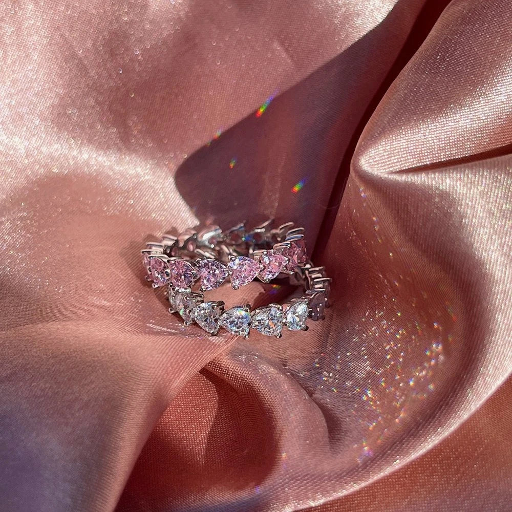 Roze Hart Ring
